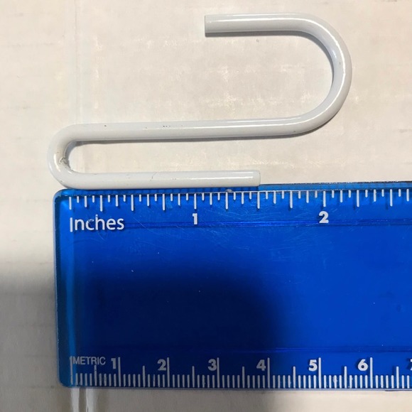White Display S Hook for Metal Grid Stand-Pack of 10 - Picture 3 of 7